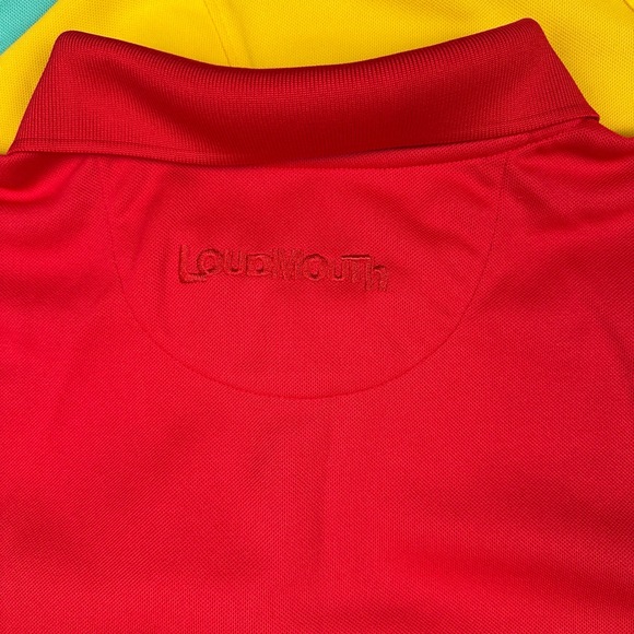 LOT OF 3 Loudmouth Polo Shirts Mens L Short Sleeve Golf Athletic Preppy Casual - Picture 8 of 16